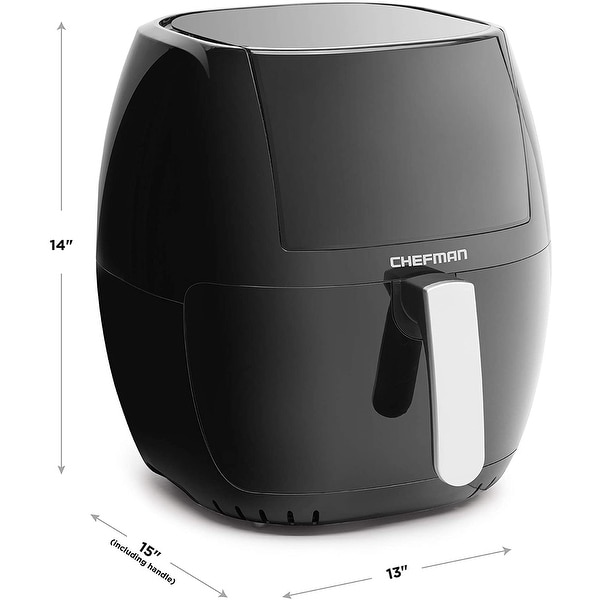 Chefman TurboFry Touch Air Fryer w Digital Display Black 8
